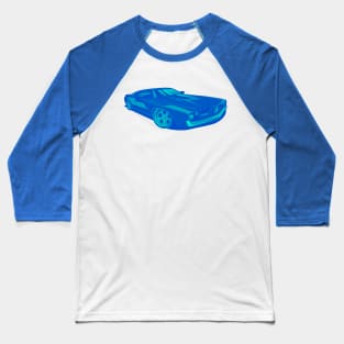 Barracuda 1970 - Blue Green Baseball T-Shirt